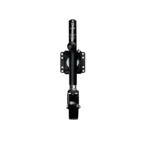 Powerwinch Select Series Jack - 1200lb, Weld-On, Single Wheel, Carbon Black