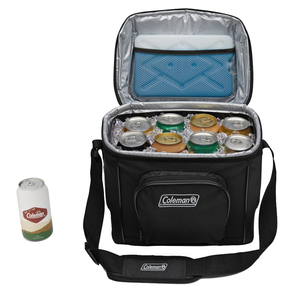 Coleman Chiller 16-Can Soft-Sided Portable Cooler – Black